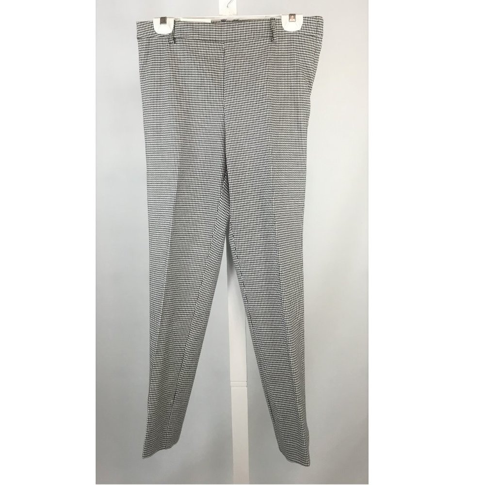 H&M Houndstooth Cropped Cotton Pants